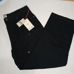 Woolrich Men's Twill Mid Rise Straight Fit Cargo Pants Black 36x32 NWT